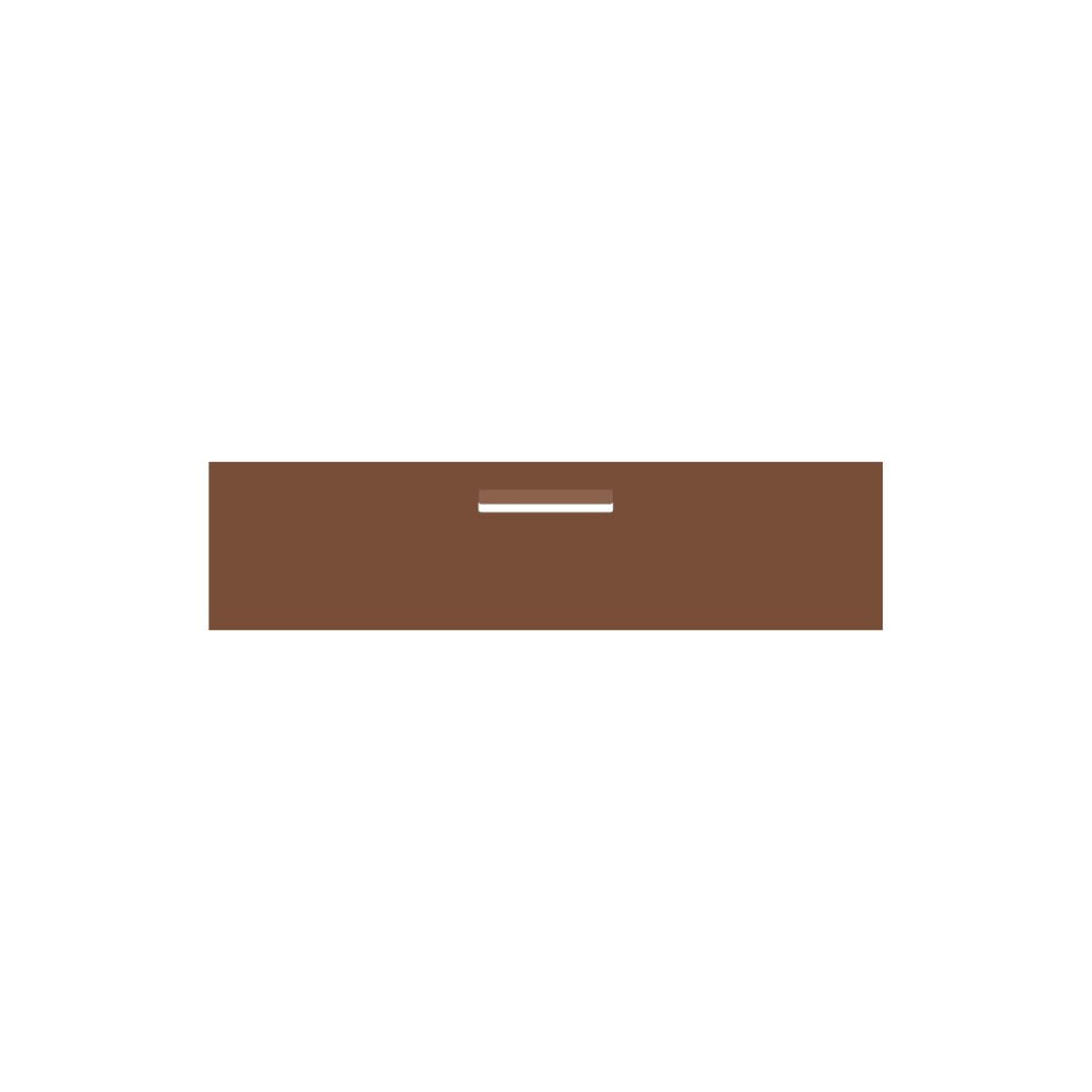 Corten Powder-Coated Aluminium Letterbox Faceplate 1200 x 300 - 240 Central Slot