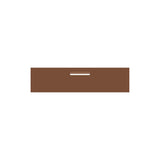 Corten Powder-Coated Aluminium Letterbox Faceplate 1200 x 300 - 240 Central Slot