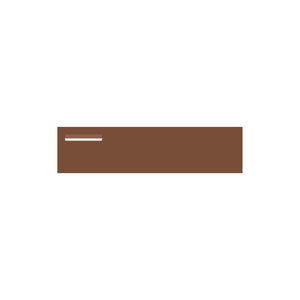 Corten Powder-Coated Aluminium Letterbox Faceplate 1200 x 300 - 240 Slot LHS