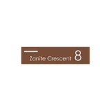 Corten Powder-Coated Aluminium Letterbox Faceplate 1200 x 300 - 240 Slot LHS