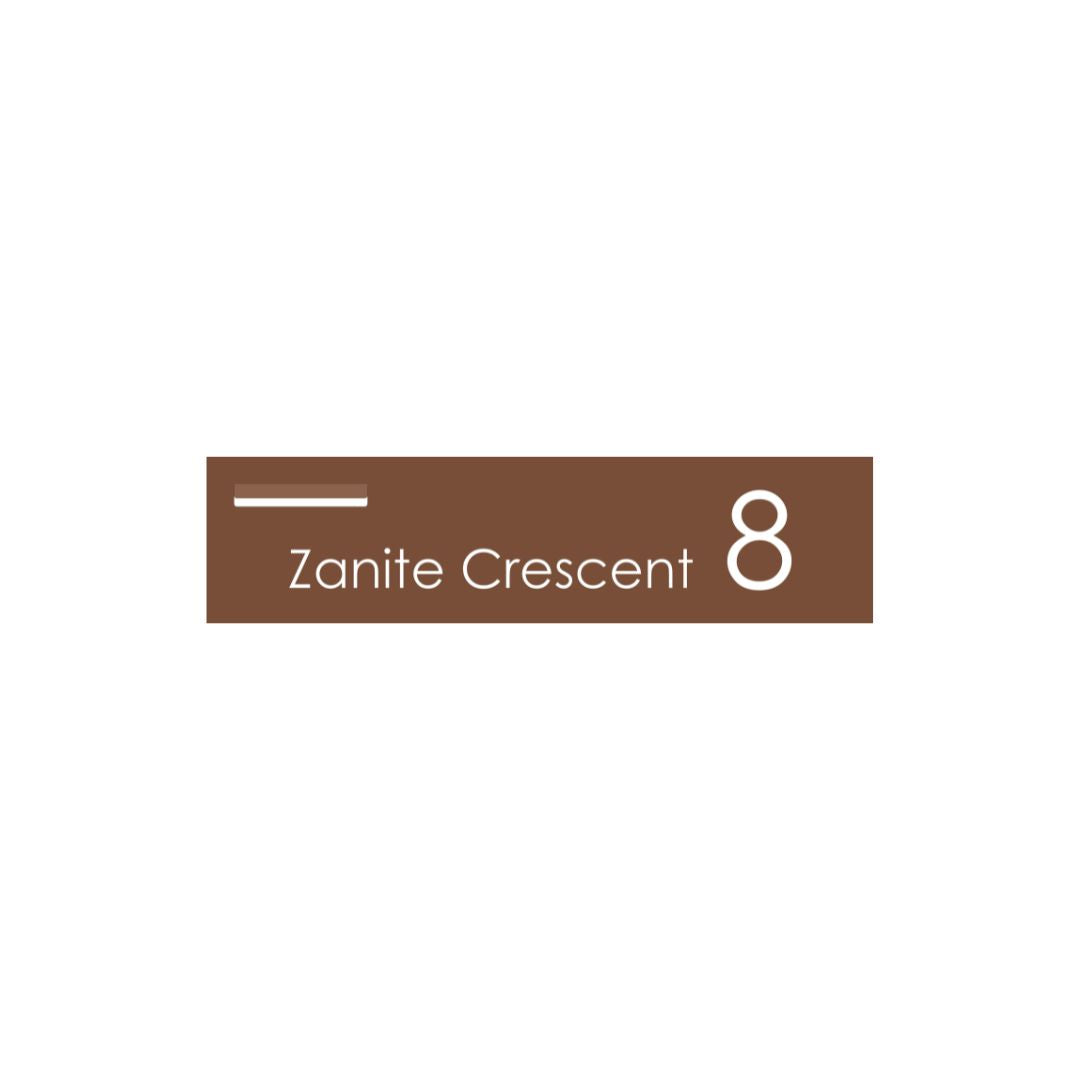 Corten Powder-Coated Aluminium Letterbox Faceplate 1200 x 300 - 240 Slot LHS