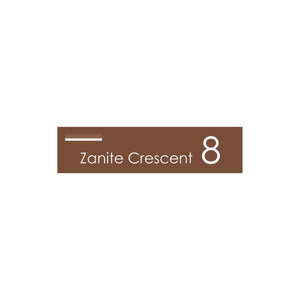 Corten Powder-Coated Aluminium Letterbox Faceplate 1200 x 300 - 240 Slot LHS