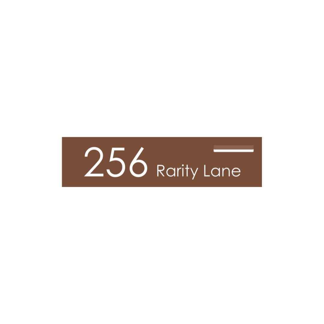 Corten Powder-Coated Aluminium Letterbox Faceplate 1200 x 300 - 240 Slot