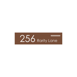 Corten Powder-Coated Aluminium Letterbox Faceplate 1200 x 300 - 240 Slot