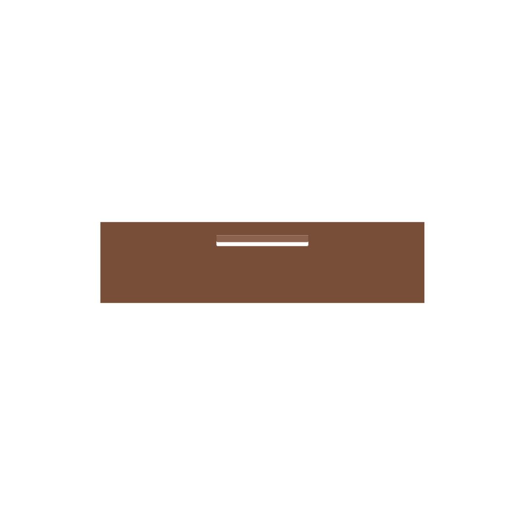 Corten Powder-Coated Aluminium Letterbox Faceplate 1200 x 300 - 340 Central Slot