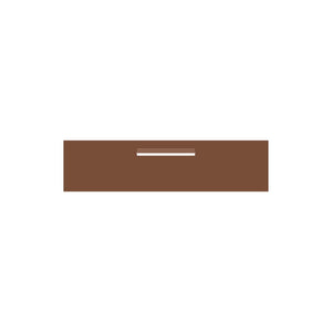 Corten Powder-Coated Aluminium Letterbox Faceplate 1200 x 300 - 340 Central Slot