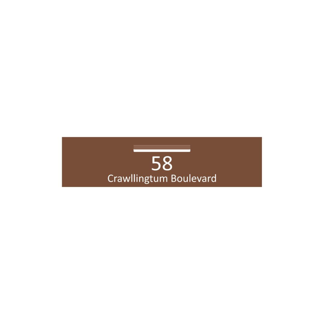 Corten Powder-Coated Aluminium Letterbox Faceplate 1200 x 300 - 340 Central Slot