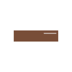 Corten Powder-Coated Aluminium Letterbox Faceplate 1200 x 300 - 340 Slot