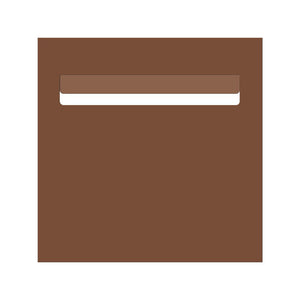 Corten Powder-Coated Aluminium Letterbox Faceplate 300 x 300 with 240 Slot
