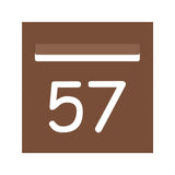 Corten Powder-Coated Aluminium Letterbox Faceplate 300 x 300 with 240 Slot
