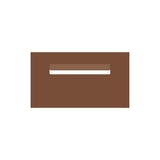 Corten Powder-Coated Aluminium Letterbox Faceplate 390 x 220 - 240 Slot