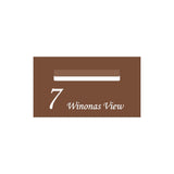Corten Powder-Coated Aluminium Letterbox Faceplate 390 x 220 - 240 Slot