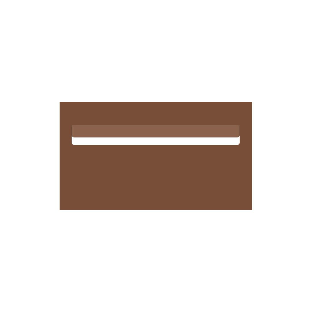 Corten Powder-Coated Aluminium Letterbox Faceplate 390 x 220mm - 340 Slot