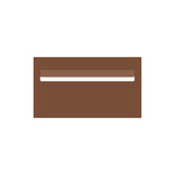 Corten Powder-Coated Aluminium Letterbox Faceplate 390 x 220 - 340 Slot