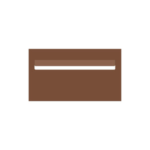 Corten Powder-Coated Aluminium Letterbox Faceplate 390 x 220 - 340 Slot