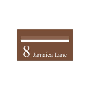 Corten Powder-Coated Aluminium Letterbox Faceplate 390 x 220 - 340 Slot