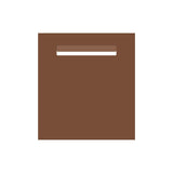 Corten Powder-Coated Aluminium Letterbox Faceplate 390 x 430 - 240 Slot