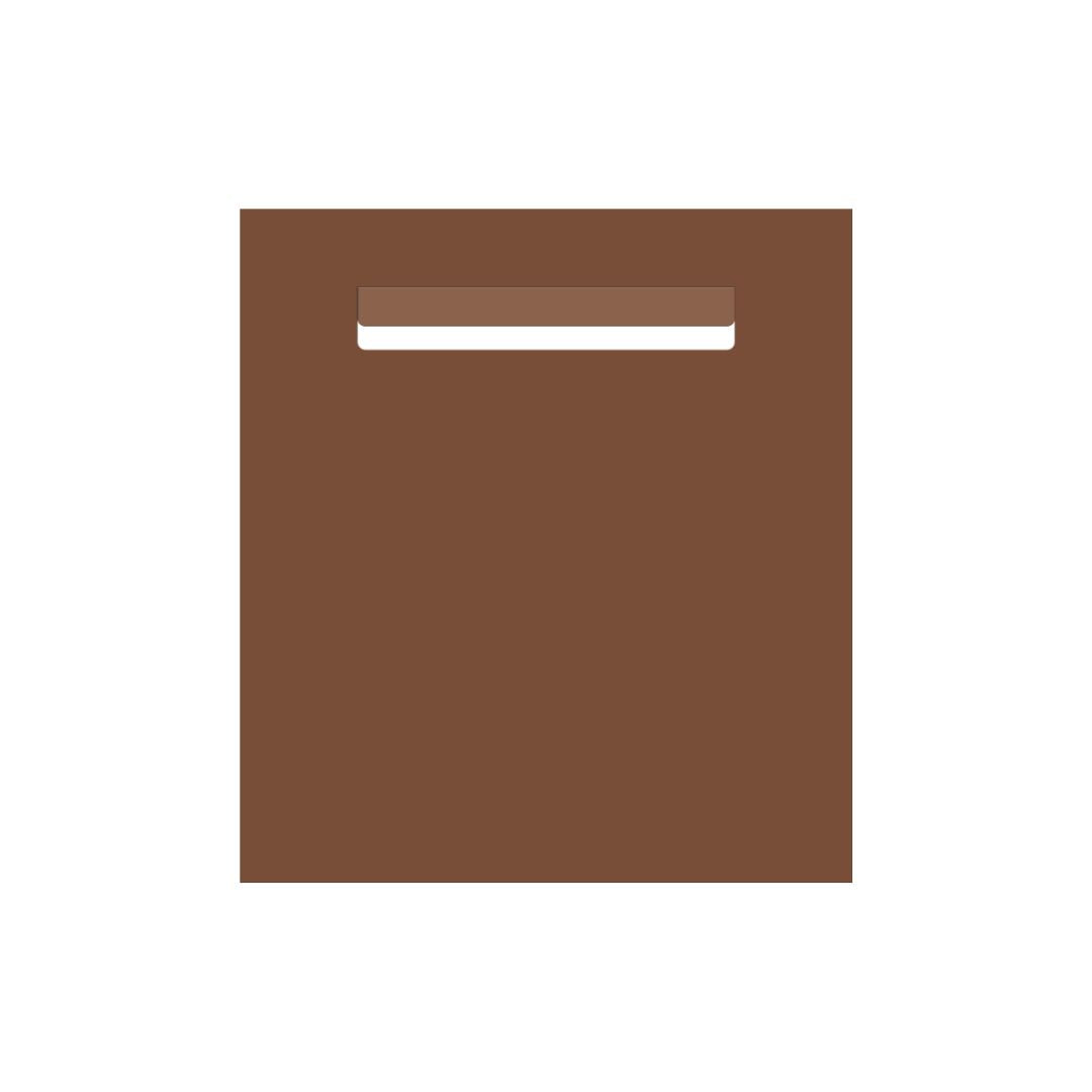 Corten Powder-Coated Aluminium Letterbox Faceplate 390 x 430 - 240 Slot