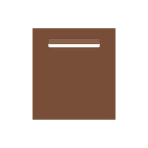 Corten Powder-Coated Aluminium Letterbox Faceplate 390 x 430 - 240 Slot