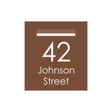 Corten Powder-Coated Aluminium Letterbox Faceplate 390 x 430 - 240 Slot