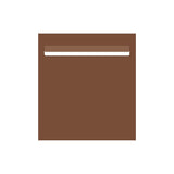 Corten Powder-Coated Aluminium Letterbox Faceplate 390 x 430 - 340 Slot
