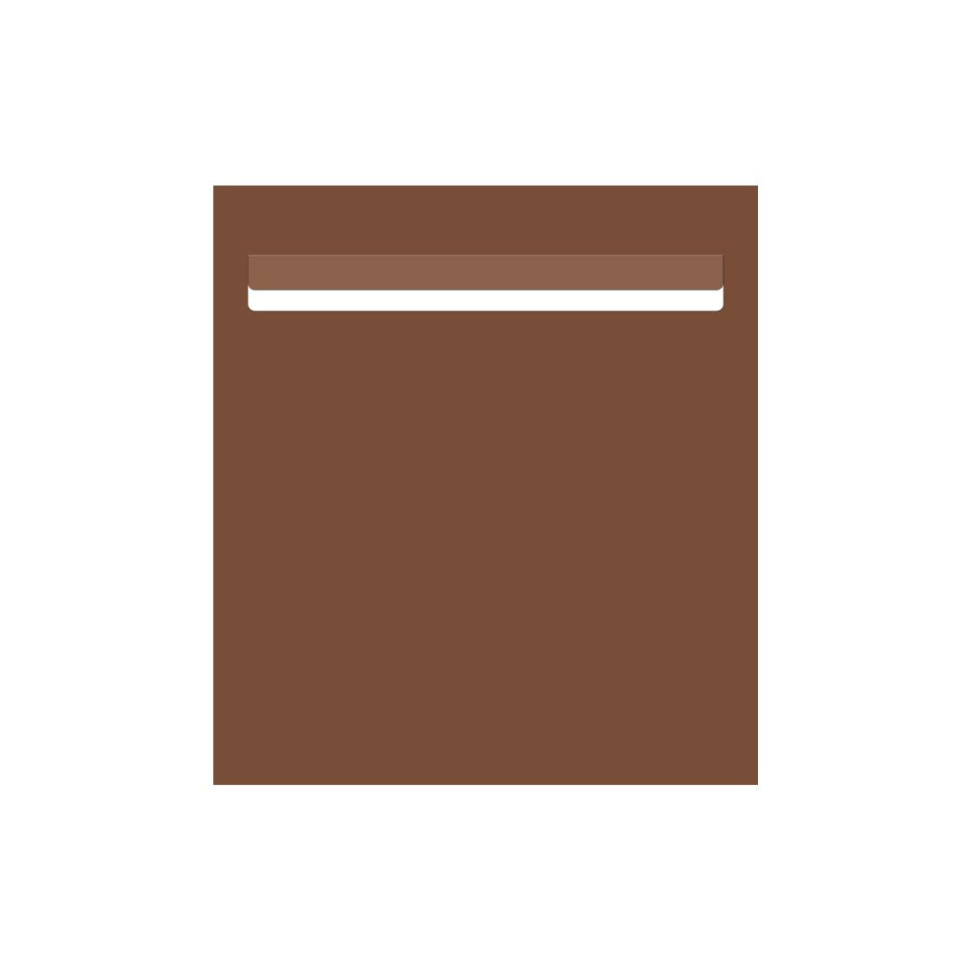 Corten Powder-Coated Aluminium Letterbox Faceplate 390 x 430 - 340 Slot