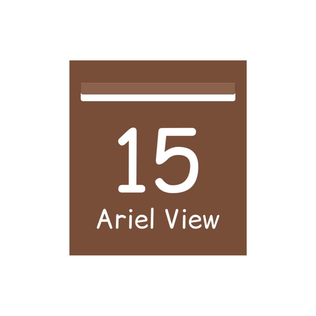 Corten Powder-Coated Aluminium Letterbox Faceplate 390 x 430mm - 340 Slot