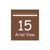 Corten Powder-Coated Aluminium Letterbox Faceplate 390 x 430 - 340 Slot