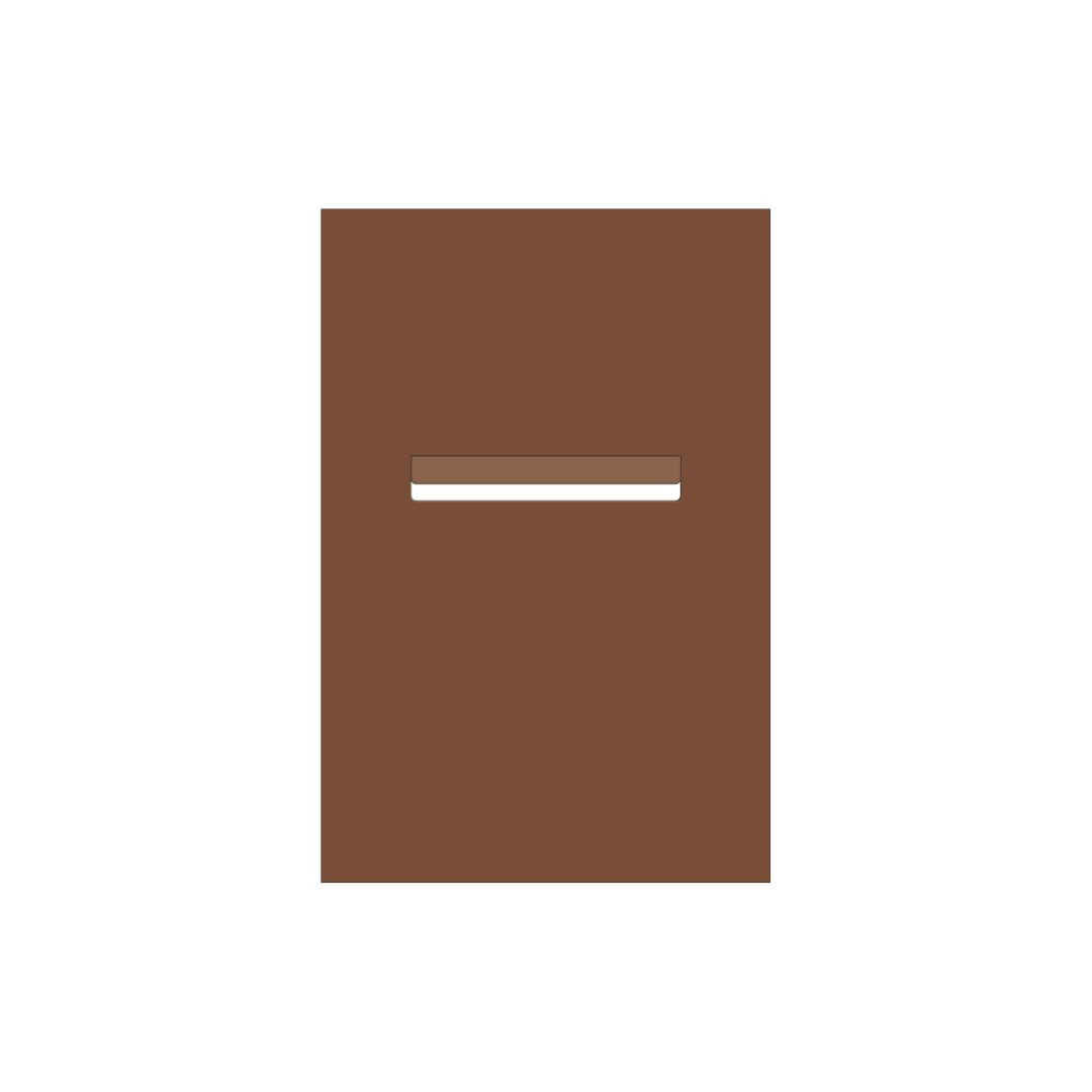 Corten Powder-Coated Aluminium Letterbox Faceplate 400 x 600 - 240 Slot