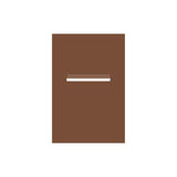 Corten Powder-Coated Aluminium Letterbox Faceplate 400 x 600