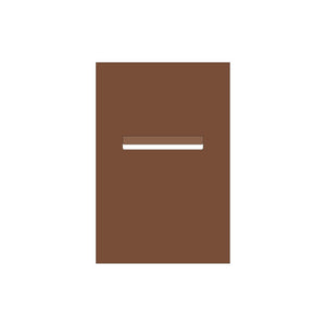 Corten Powder-Coated Aluminium Letterbox Faceplate 400 x 600
