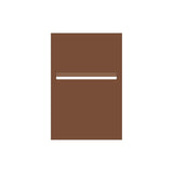 Corten Powder-Coated Aluminium Letterbox Faceplate 400 x 600