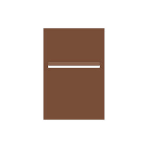 Corten Powder-Coated Aluminium Letterbox Faceplate 400 x 600