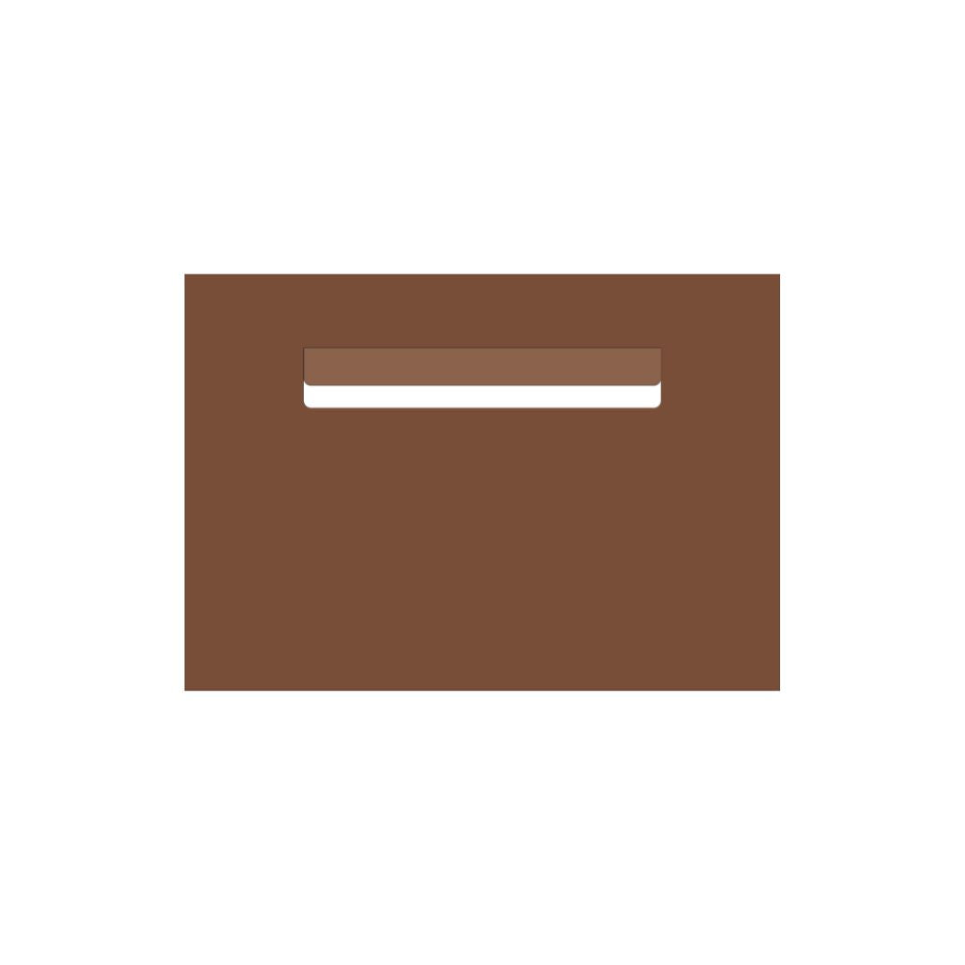 Corten Powder-Coated Aluminium Letterbox Faceplate 400 x 280 - 240 Slot