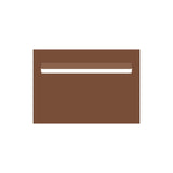 Corten Powder-Coated Aluminium Letterbox Faceplate 400 x 250 - 340 Slot