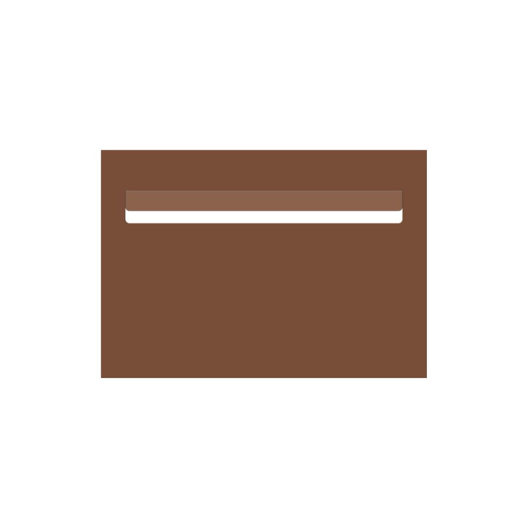 Corten Powder-Coated Aluminium Letterbox Faceplate 400 x 250 - 340 Slot