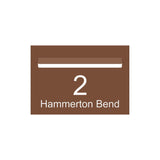 Corten Powder-Coated Aluminium Letterbox Faceplate 400 x 250 - 340 Slot