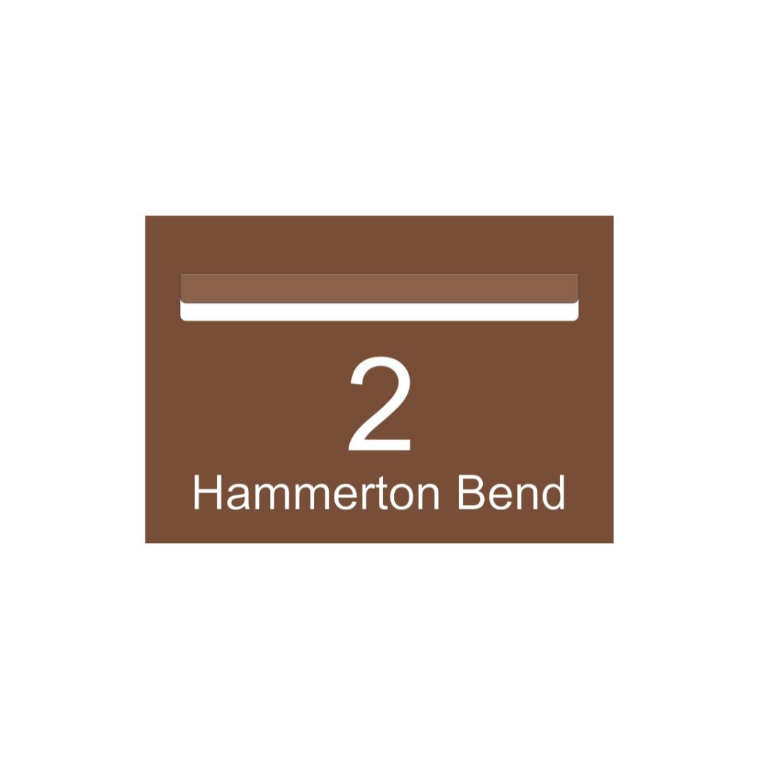 Corten Powder-Coated Aluminium Letterbox Faceplate 400 x 250 - 340 Slot