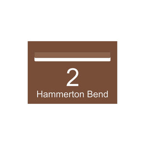 Corten Powder-Coated Aluminium Letterbox Faceplate 400 x 250 - 340 Slot