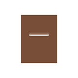 Corten Powder-Coated Aluminium Letterbox Faceplate 450 x 600 - 240 Slot