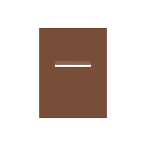 Corten Powder-Coated Aluminium Letterbox Faceplate 450 x 600 - 240 Slot