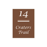 Corten Powder-Coated Aluminium Letterbox Faceplate 450 x 600 - 240 Slot
