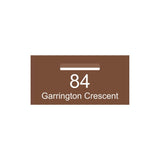 Corten Powder-Coated Aluminium Letterbox Faceplate (600 x 300) - 240 Central Slot