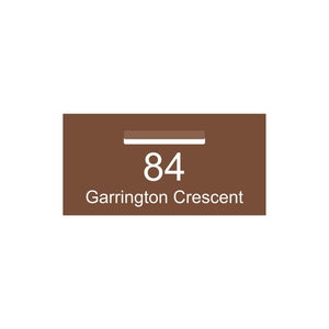 Corten Powder-Coated Aluminium Letterbox Faceplate (600 x 300) - 240 Central Slot
