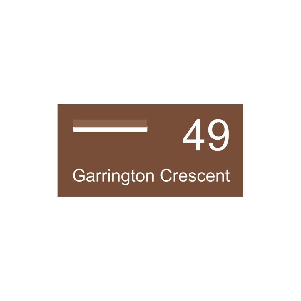 Corten Powder-Coated Aluminium Letterbox Faceplate (600 x 300) - 240 S ...