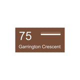 Corten Powder-Coated Aluminium Letterbox Faceplate (600 x 300) - 240 Slot