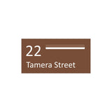Corten Powder-Coated Aluminium Letterbox Faceplate (600 x 300) - 340 Slot
