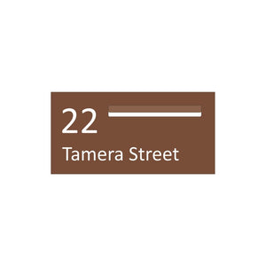 Corten Powder-Coated Aluminium Letterbox Faceplate (600 x 300) - 340 Slot