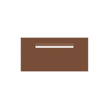 Corten Powder-Coated Aluminium Letterbox Faceplate (600 x 300) - 340 Central Slot
