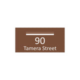 Corten Powder-Coated Aluminium Letterbox Faceplate (600 x 300) - 340 Central Slot